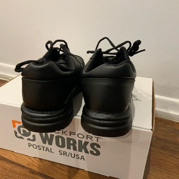 NWB rockport works black men’s work shoes size 9m - Picture 6 of 9